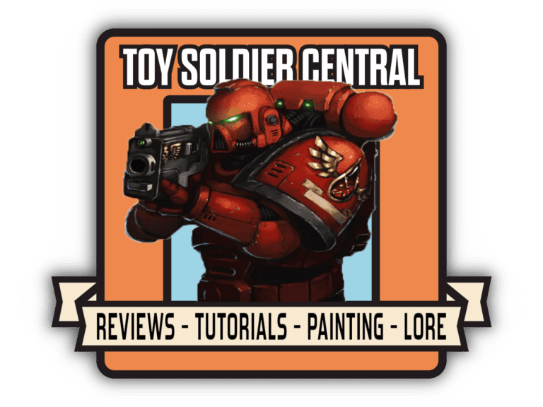 toy soldier central red space marine logo