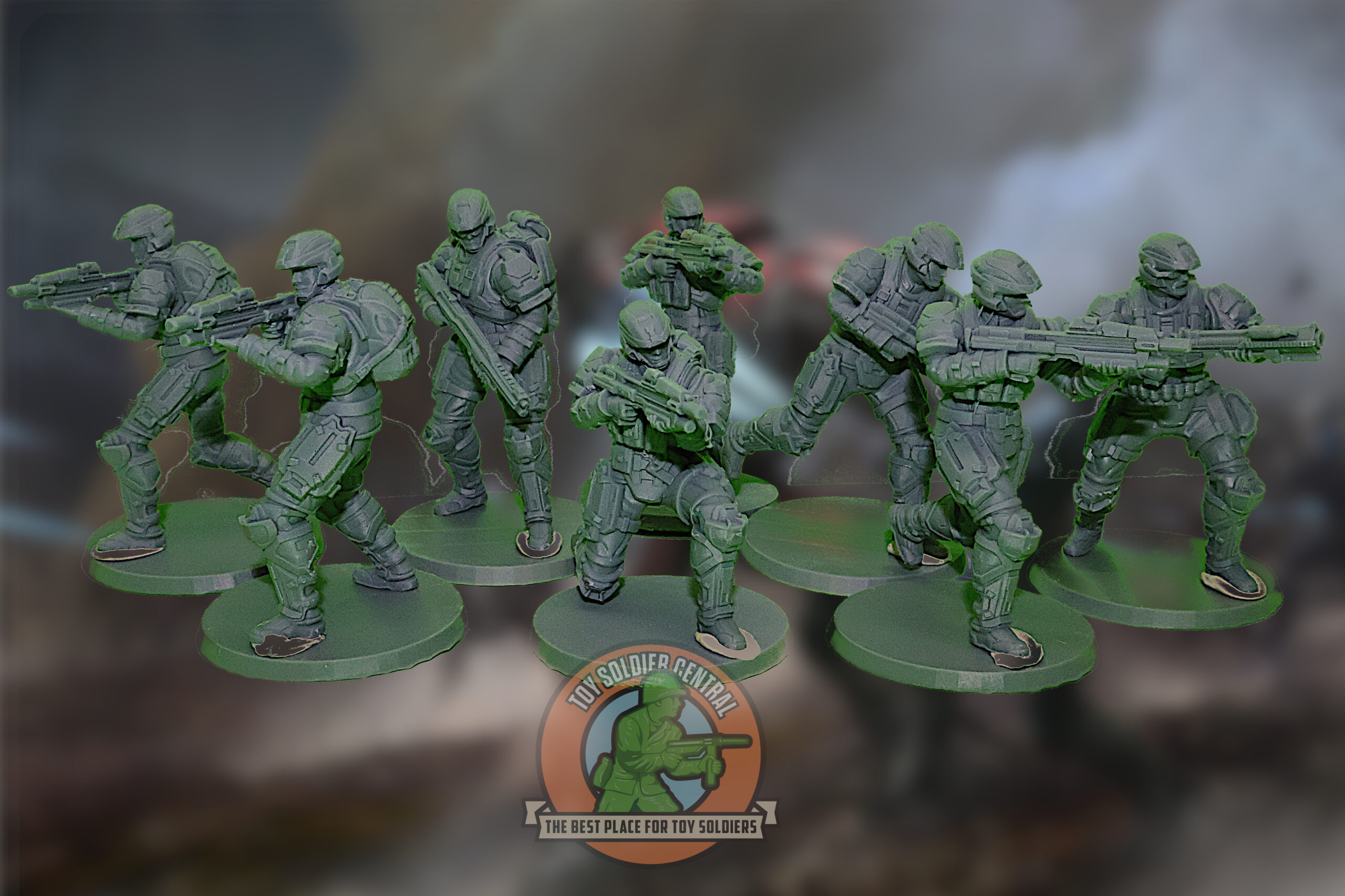 halo reach toy soldier squad resin army men