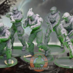 Halo Reach | UNSC | Recon Spartan Toy Soldier Squad | Series One | 54mm Scale