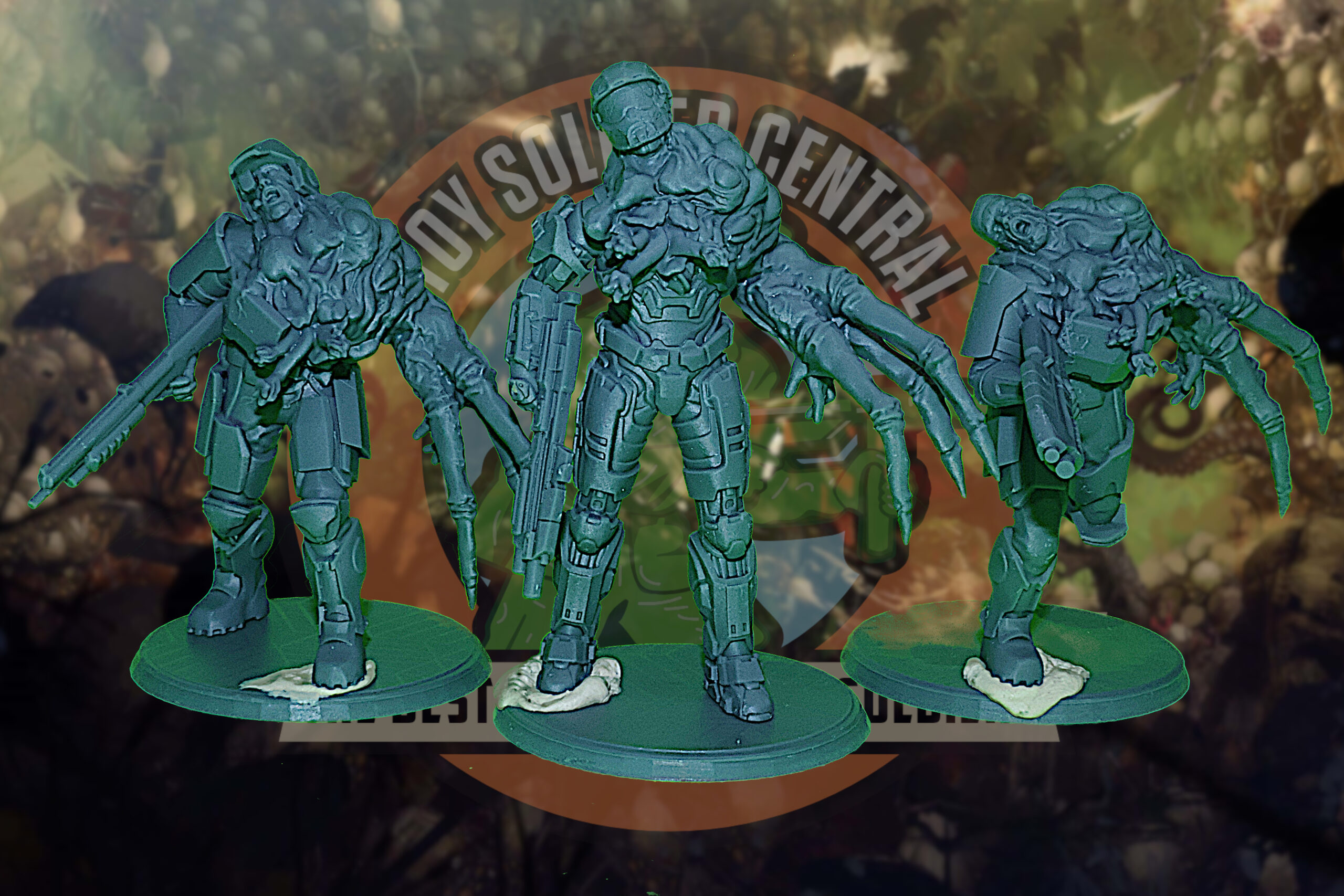 halo combat forms infected marines and spartan toy soldiers