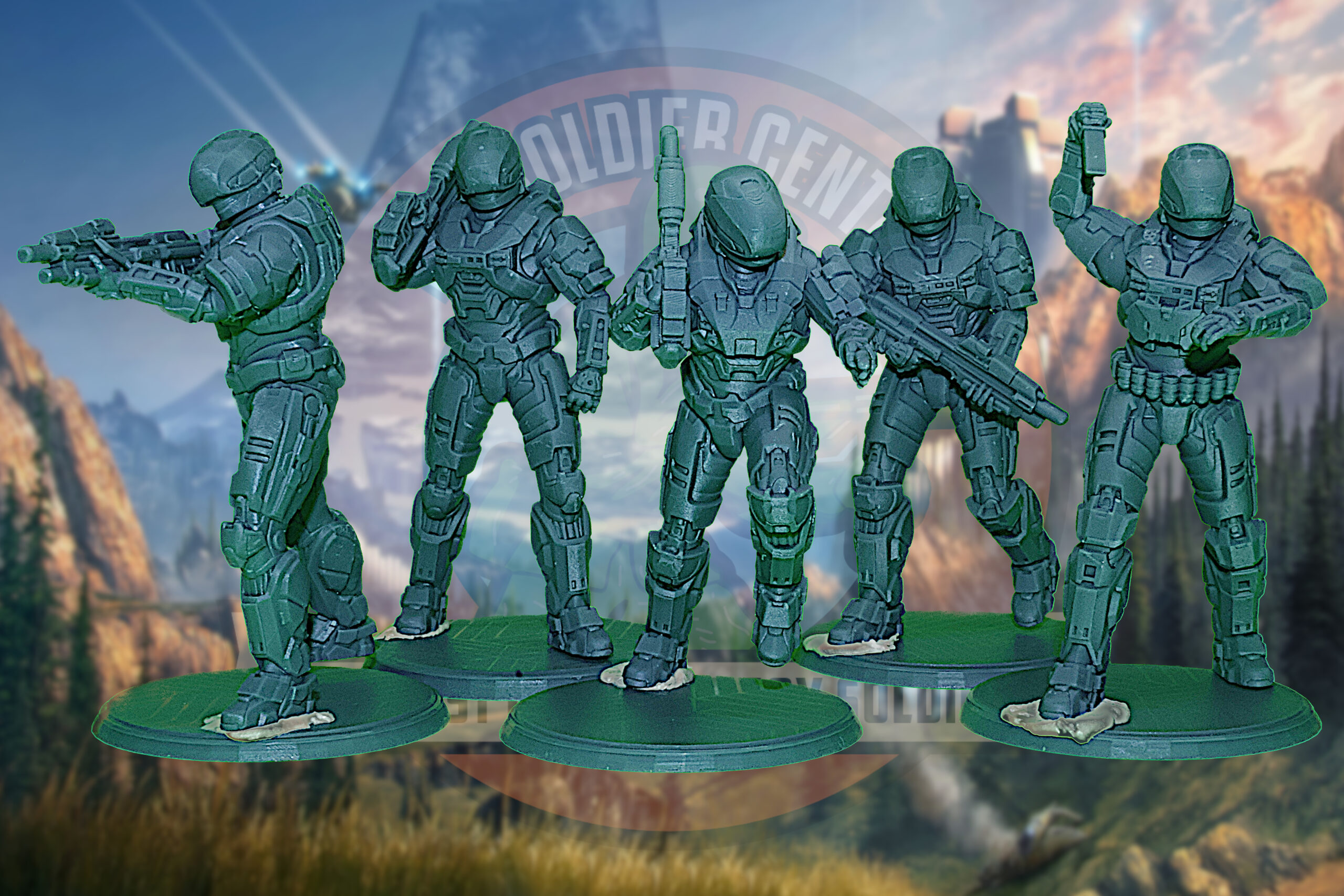 halo gungnir team 2 squad toy soldiers