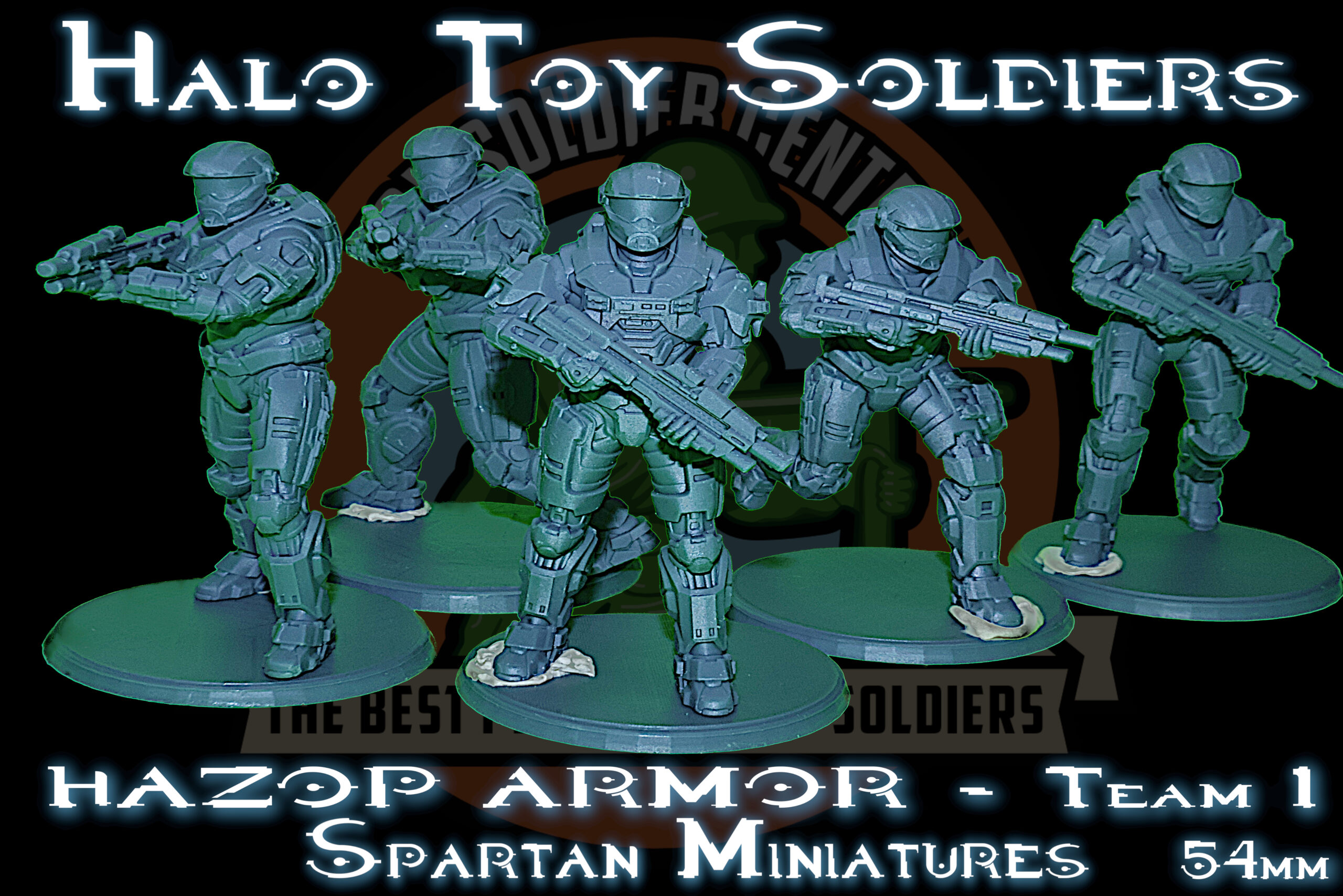 halo spartan HAZOP series 1 toy soldiers 54mm