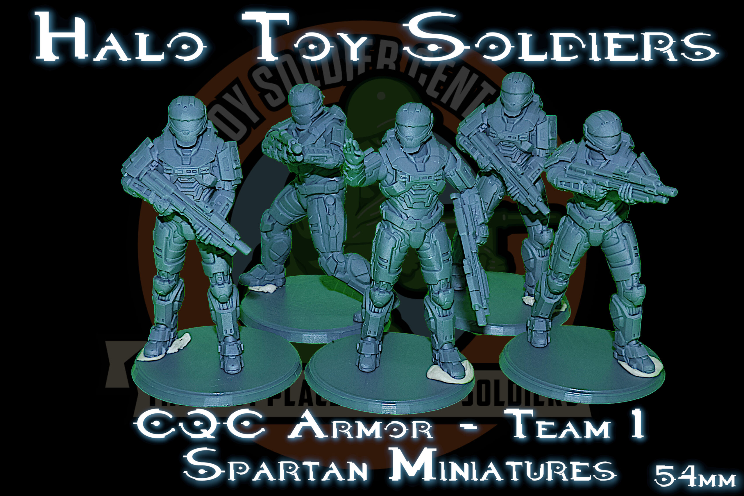 halo spartan cqc series 1 toy soldiers 54mm