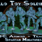 Halo Reach | UNSC | CQC Spartan Toy Soldier Squad | Series Two | 54mm Scale