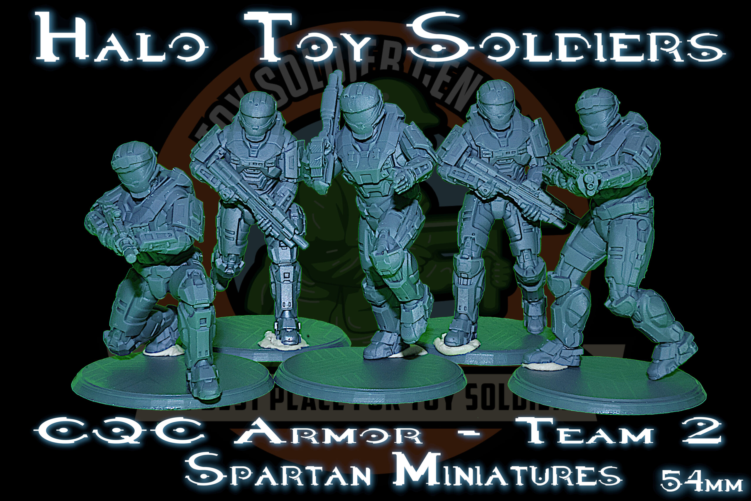 halo spartan cqc series 2 toy soldiers 54mm