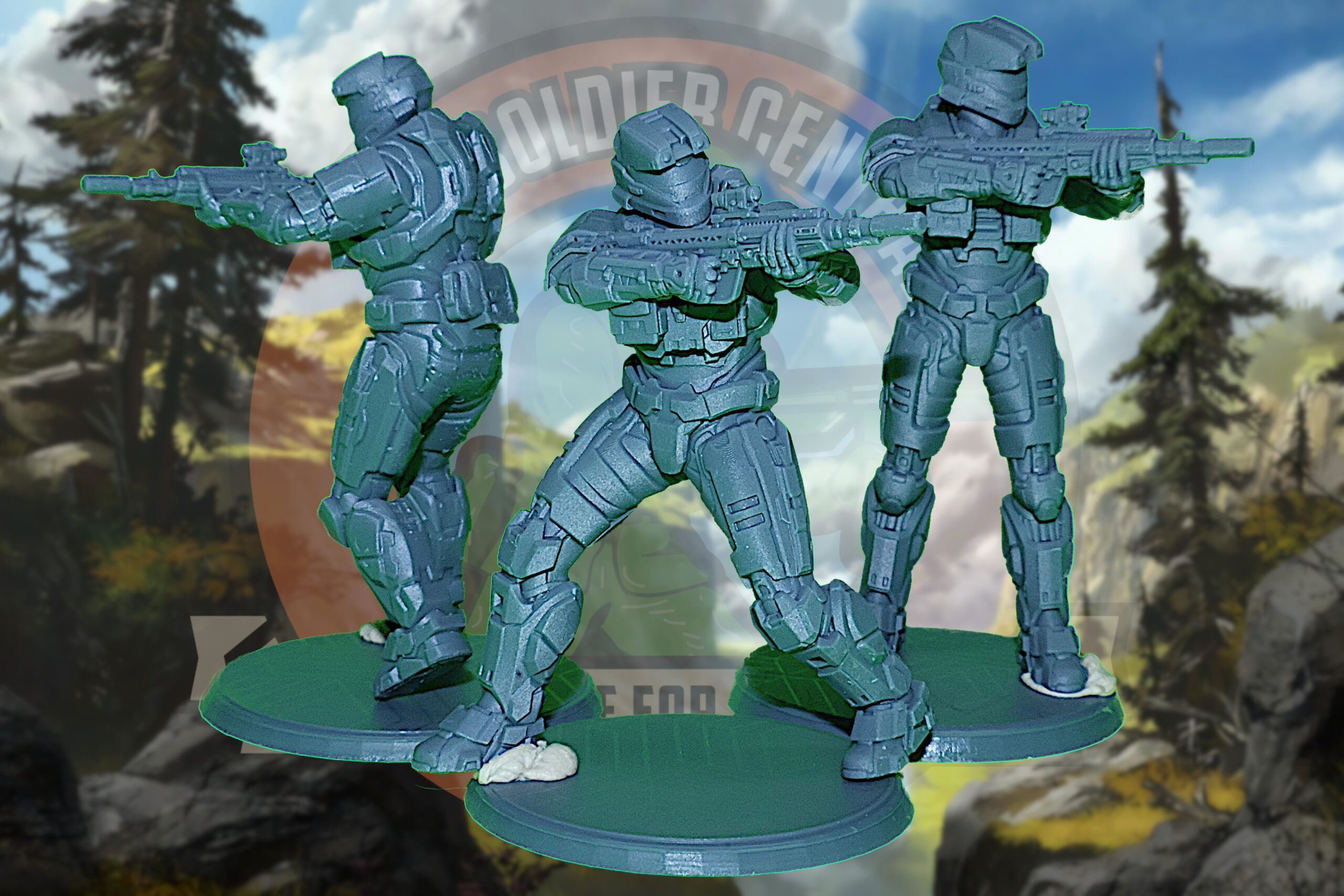 halo spartan scout armor toy soldiers 54mm