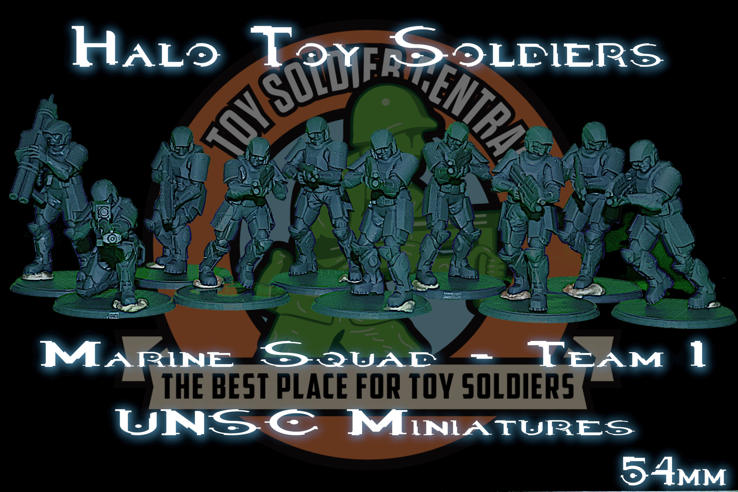 marine halo toy soldier central 54mm