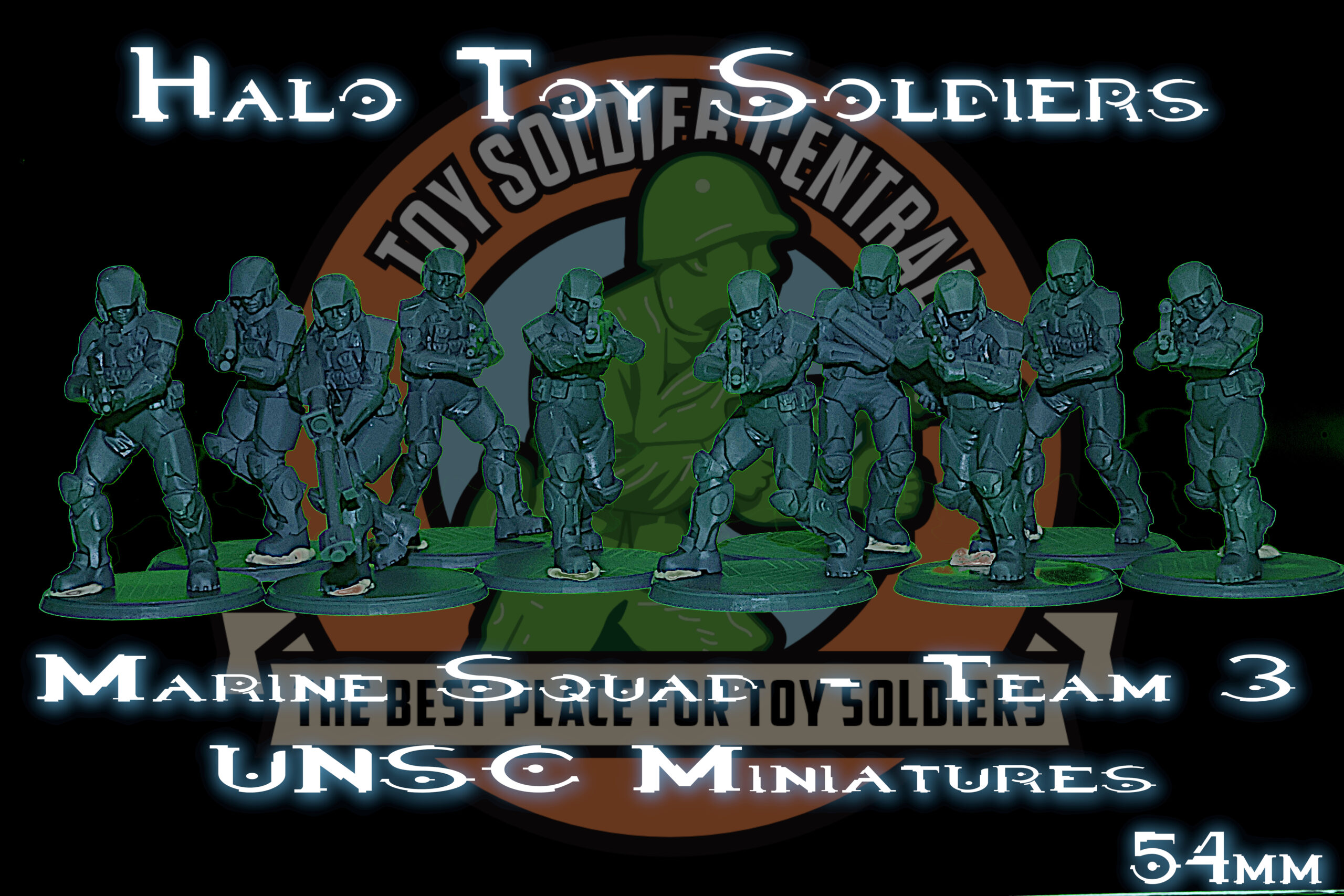 toy soldier central marine halo squad 3